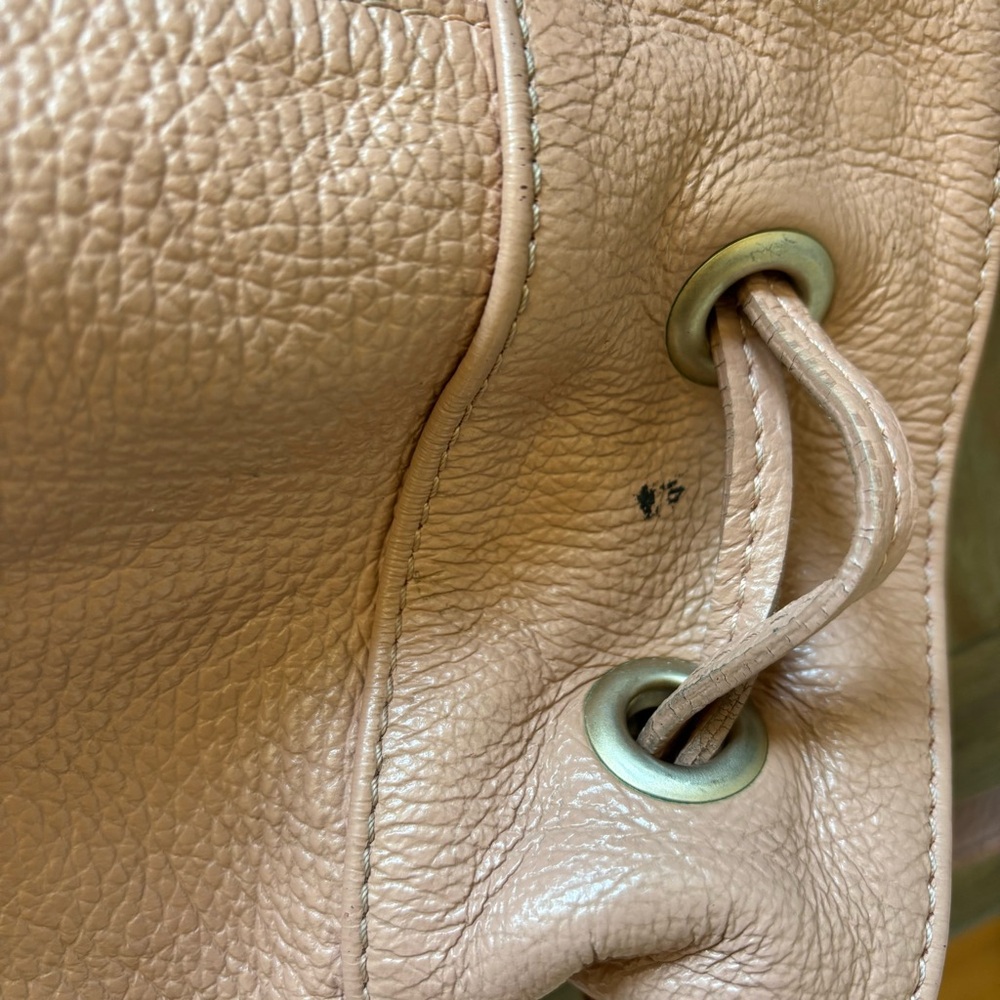 Coach and Four Pink Leather Crossbody Bucket Bag Tassels - Picture 8 of 12